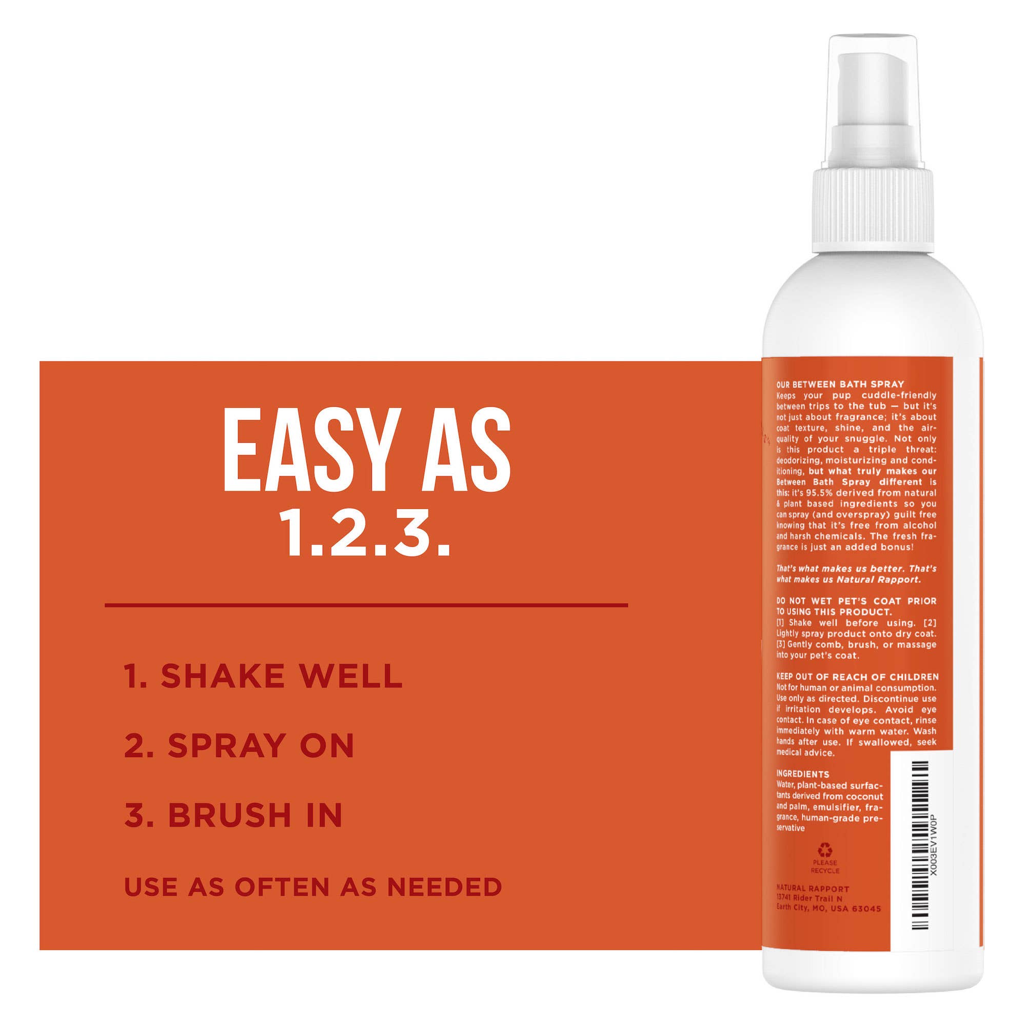 The Only Between Bath Spray Dogs Need - Fall Scent: 8 ounce