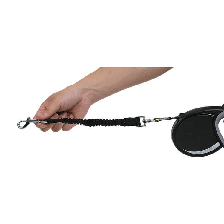 SmartLeash®: SMALL: Up to 22lbs / 10kg (12 ft length) / Black