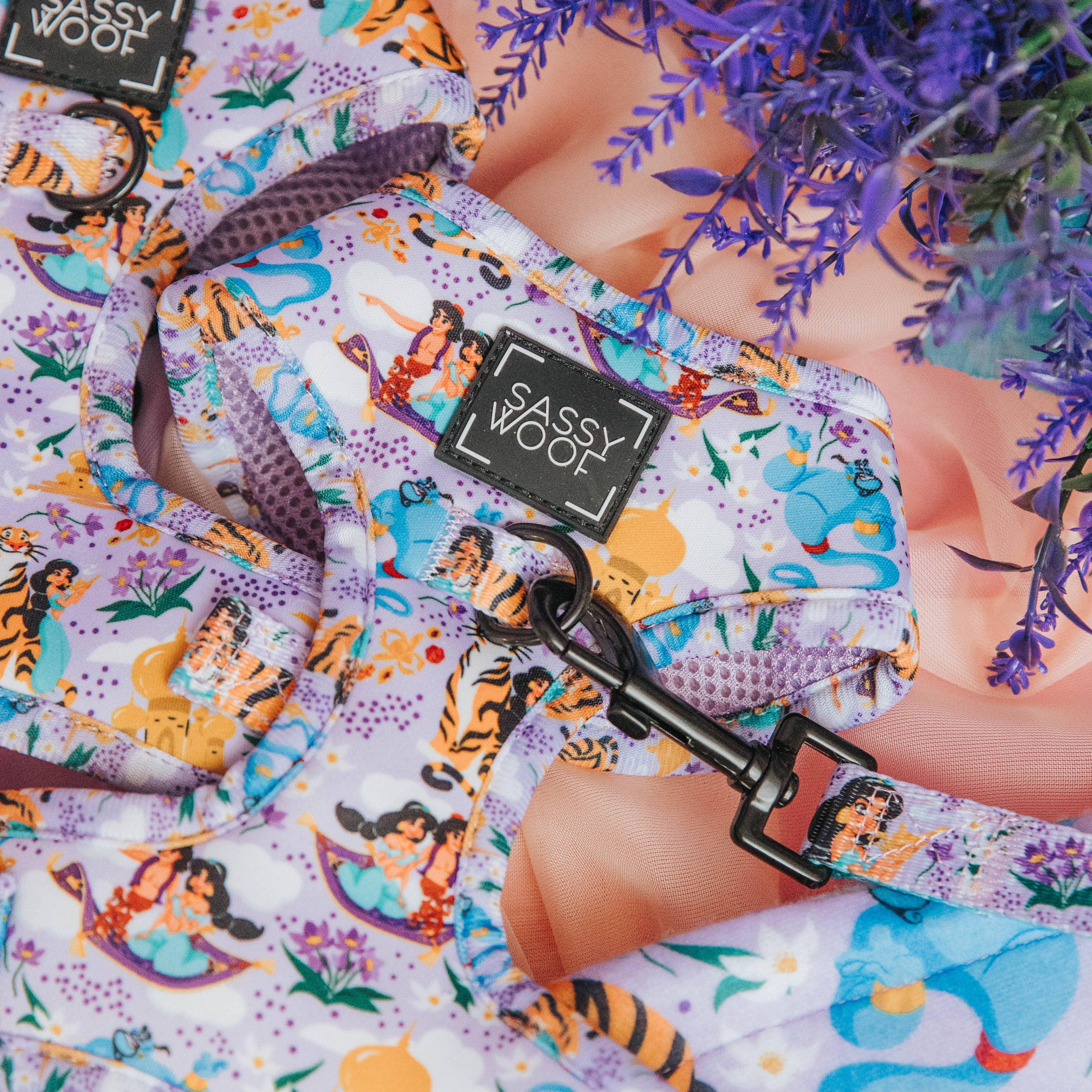 SASSY WOOF - Dog Adjustable Harness - Disney's Jasmine: XSmall