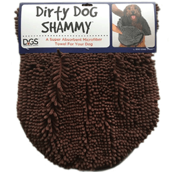 King Wholesale Pet Supplies - DGS Dirty Dog Shammy Towel Brown
