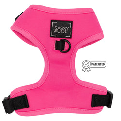 SASSY WOOF - Dog Adjustable Harness - Neon Pink: XXS