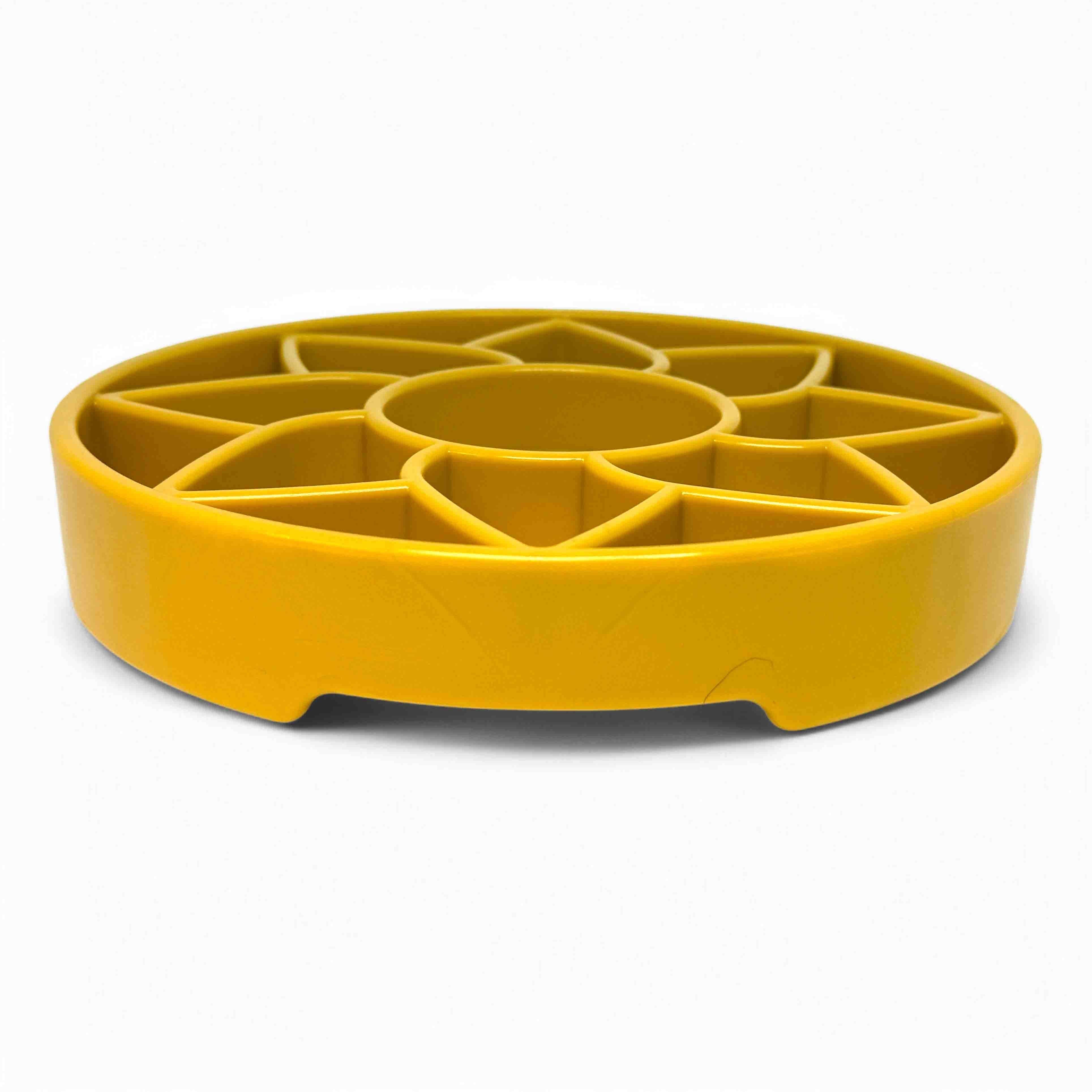 SodaPup Dog Toys - Sunflower Design eTray Enrichment Slow Feeder Tray for Dogs - Yellow: Yellow