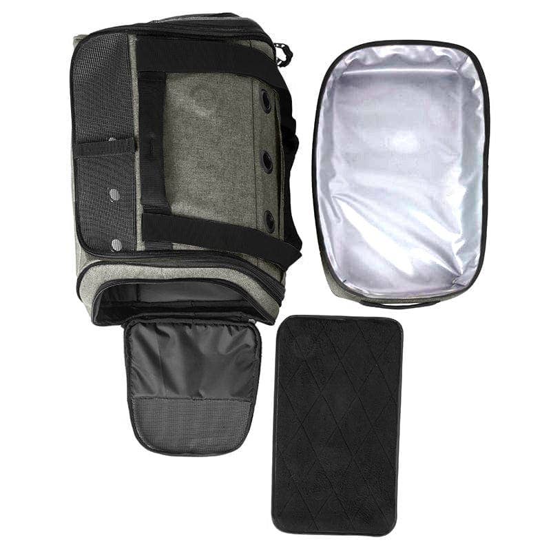 Travel Cat | Your Cat Backpack - "The Transpurrter" Convertible Cat Carrier in Heather Grey