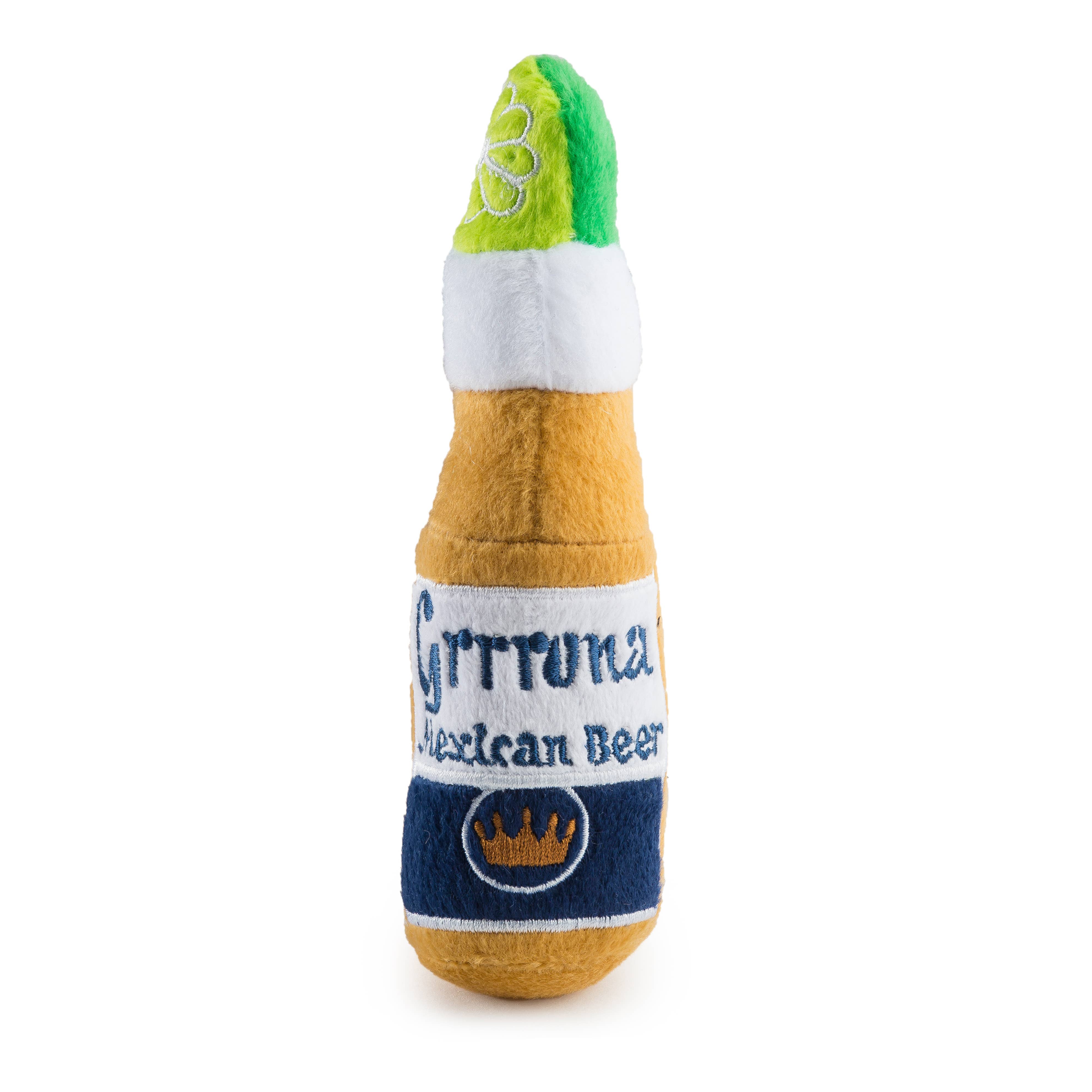 Grrrona Beer Bottle Toy Squeaker Dog Toy: Large