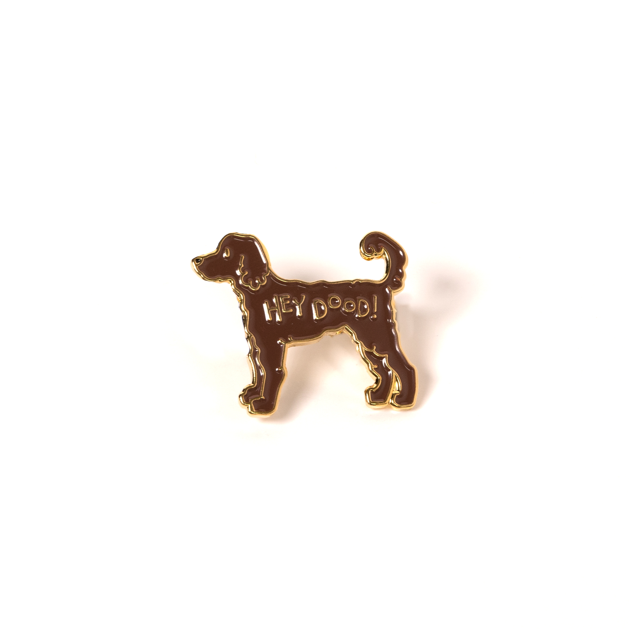 K9 Sport Sack - Hey Dood! Doodle Enamel Pin: Golden