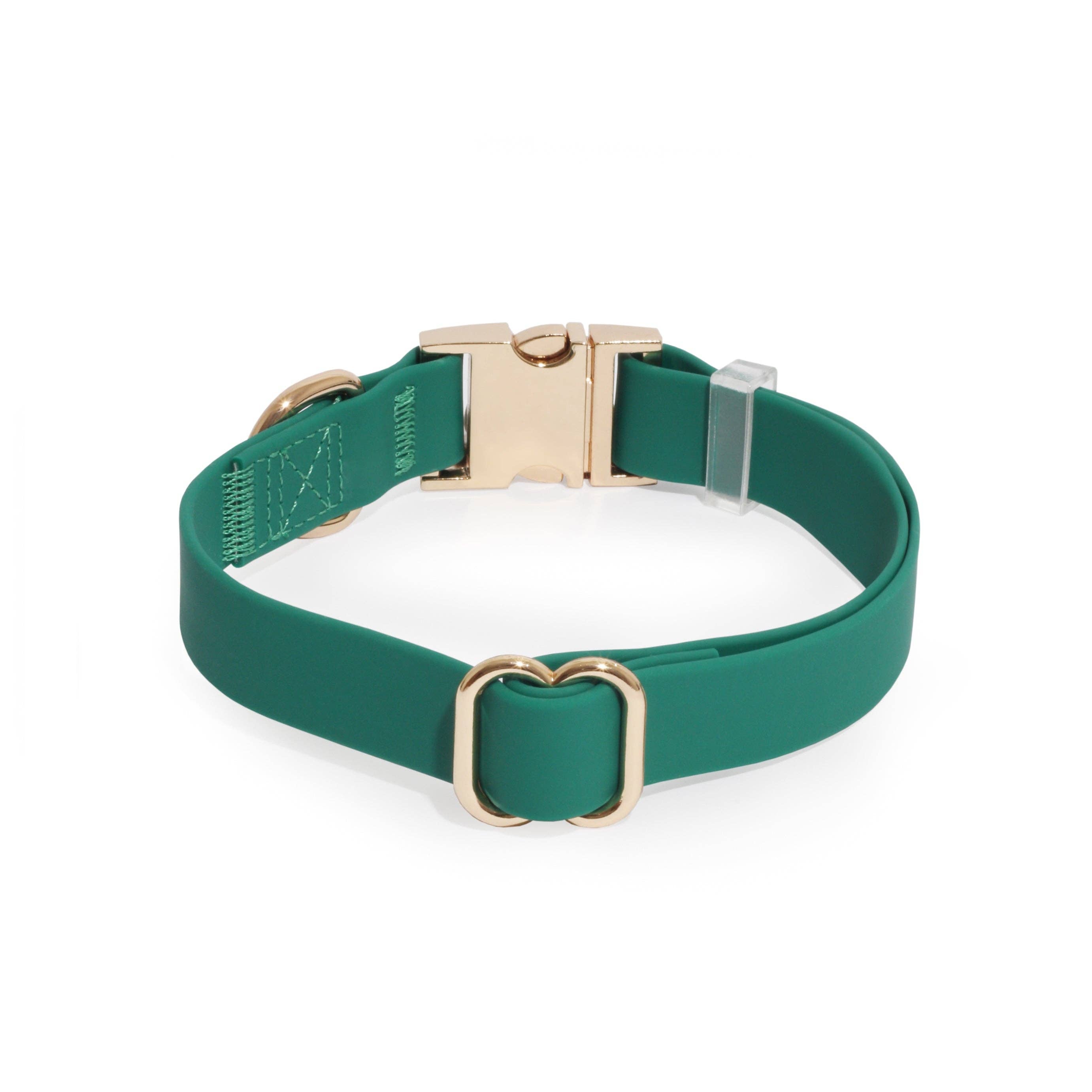 SUNNY TAILS - Meadow Green Waterproof Dog Collar: SMALL