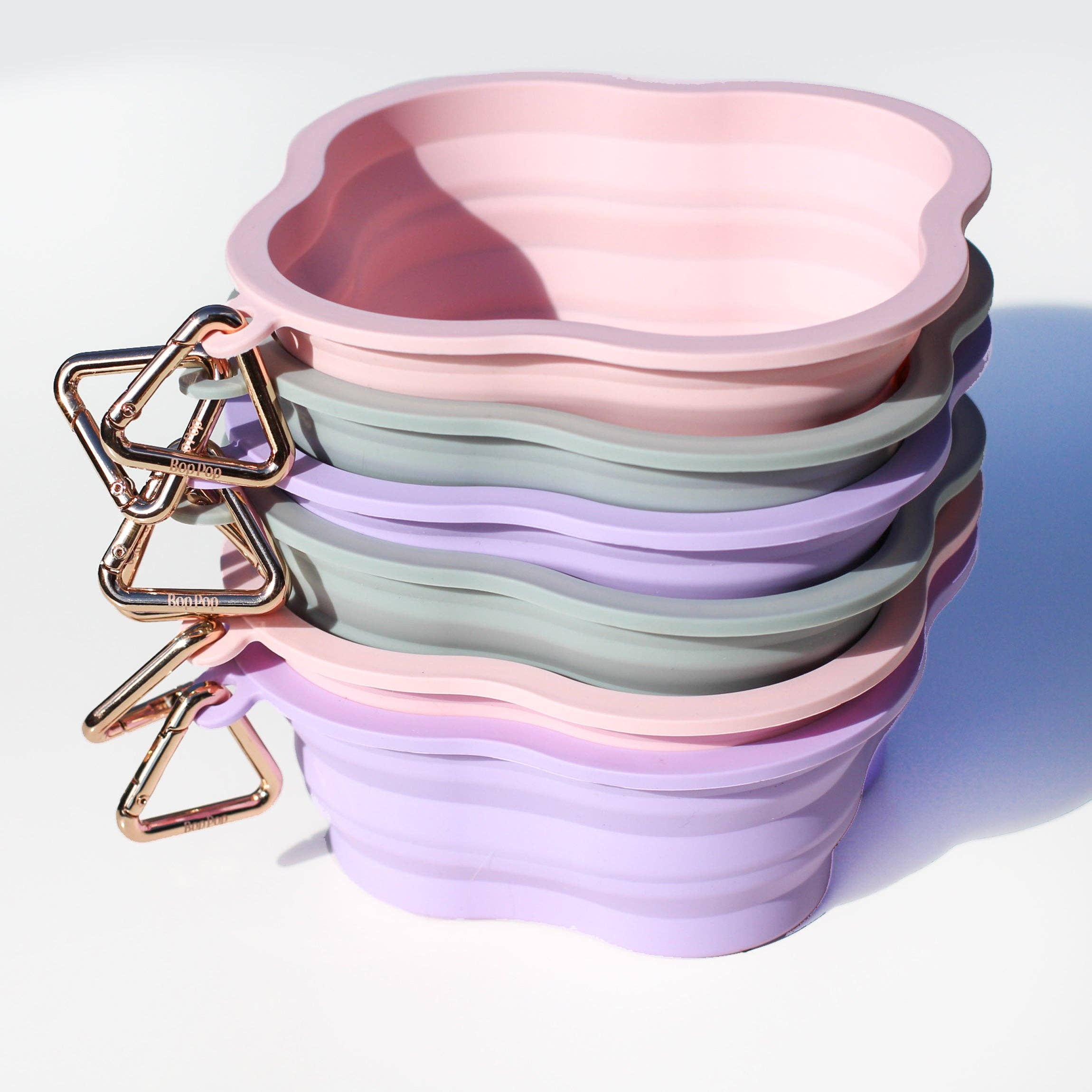 Bop Pop Pets - Collapsible Water Bowl Silicone BPA Free | GreyHound