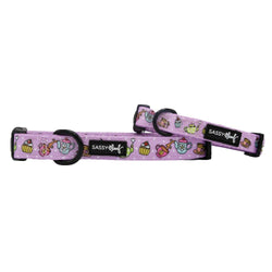 SASSY WOOF - Dog Collar - Tea Pawty: Medium