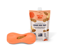 West Paw - Nut Butter, Sweet Potato, and Chia Seed Creamy Dog Treat: Case of 6