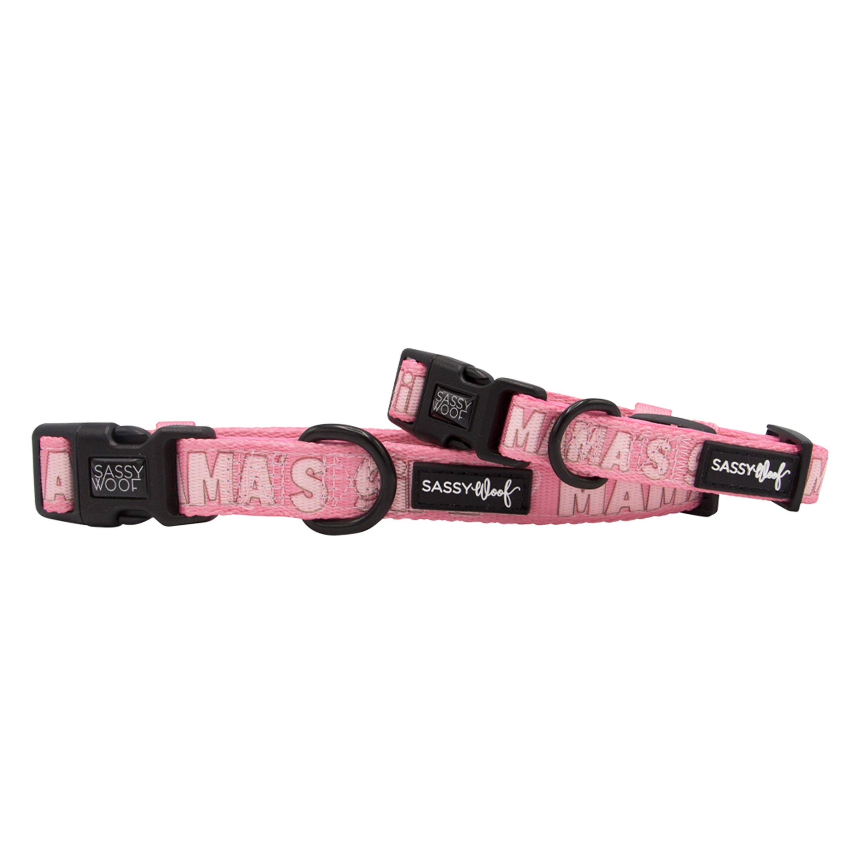 SASSY WOOF - Dog Collar - Mama's Girl: Large