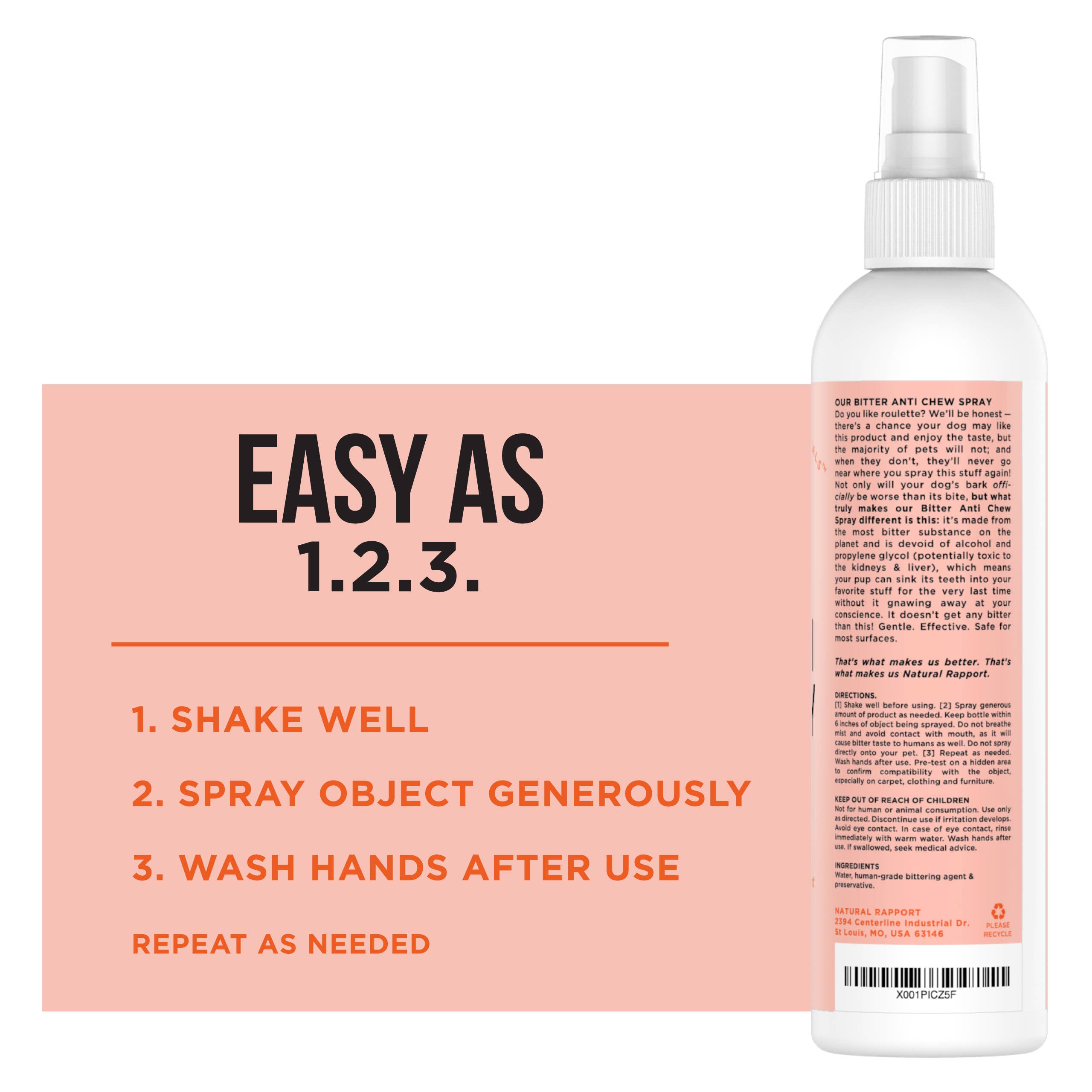 The Only Bitter Anti Chew Spray Dogs May Need: 3 ounce