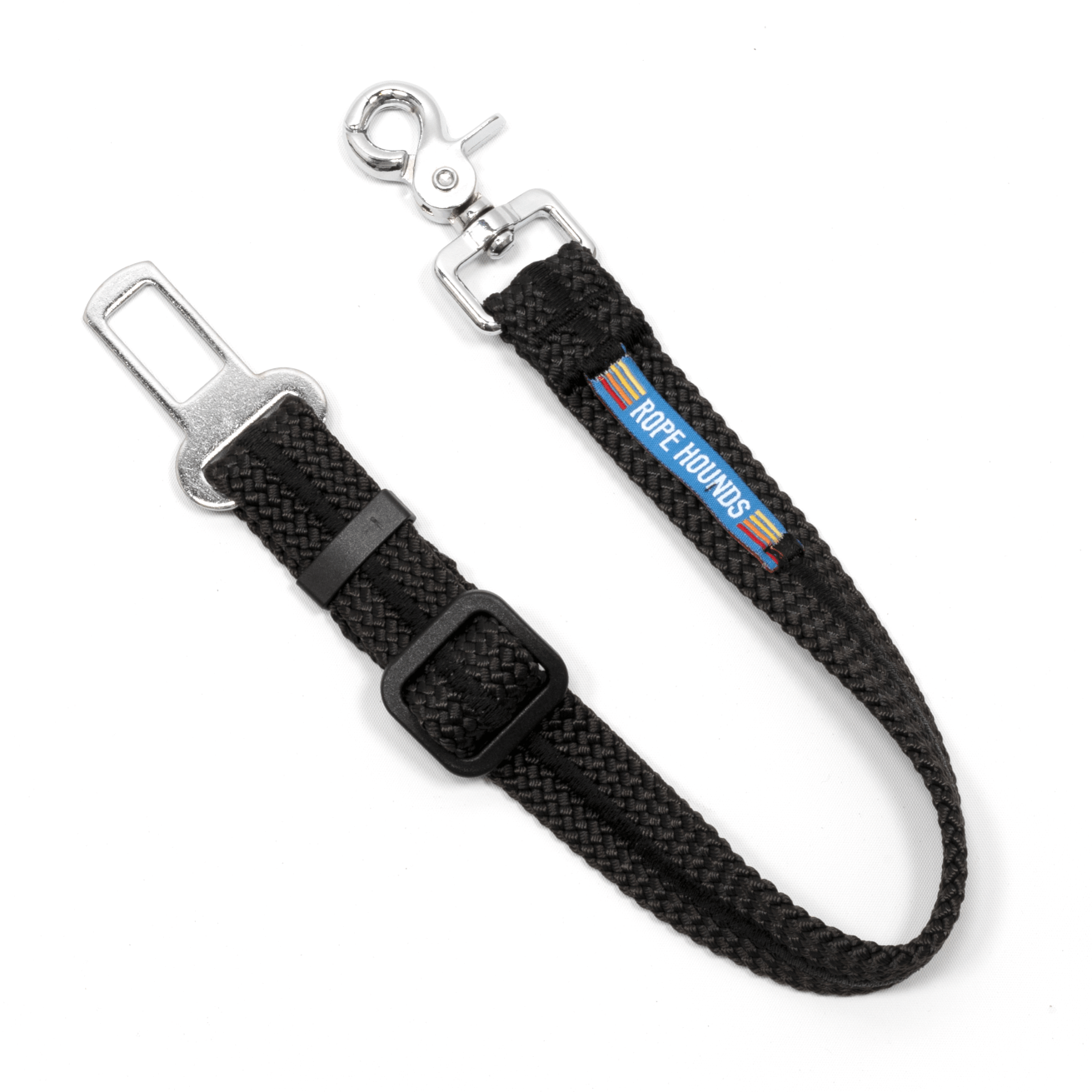 Rope Hounds - Dog Seat Belt - Neutrals: Geometric Frost