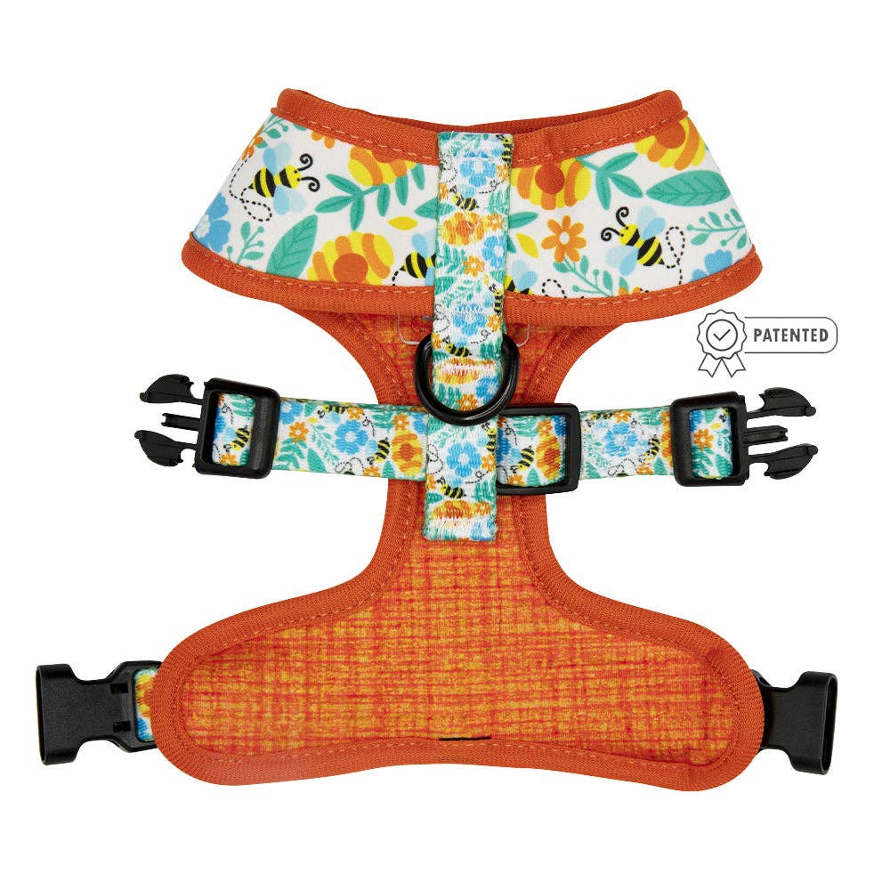 SASSY WOOF - Dog Reversible Harness - Must be the Honey: XLarge
