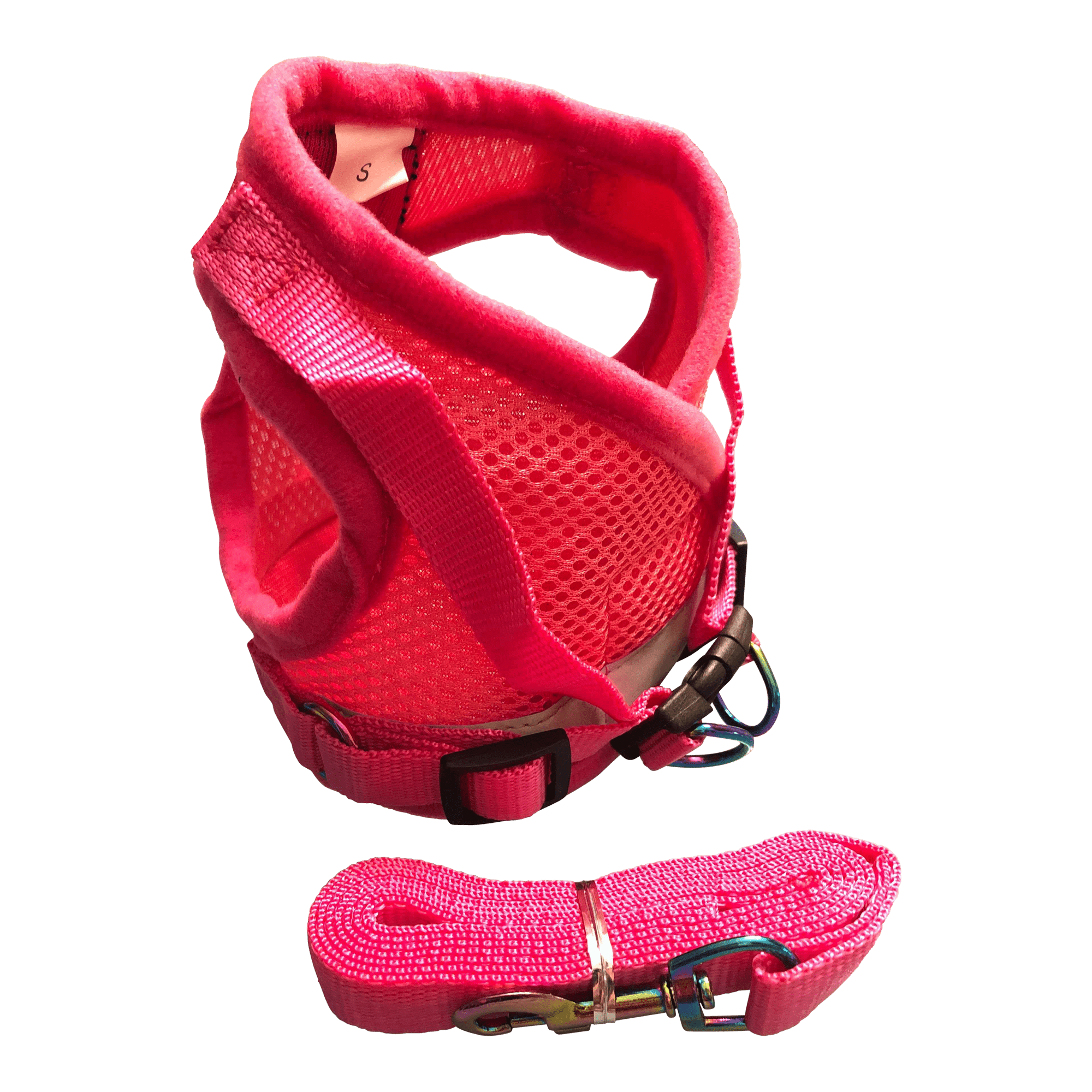 Travel Cat | Your Cat Backpack - "The Purrfectly Pink" Iridescent Harness & Leash Set: EXTRA SMALL