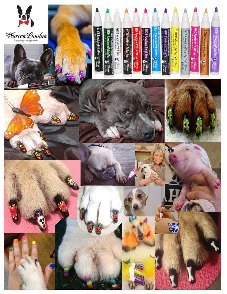 Warren London Dog Products - Pawdicure Nail Polish Pen - Quick Dry - 13 Colors: Gold