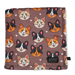 SASSY WOOF - Blanket - Cuddly Corgis