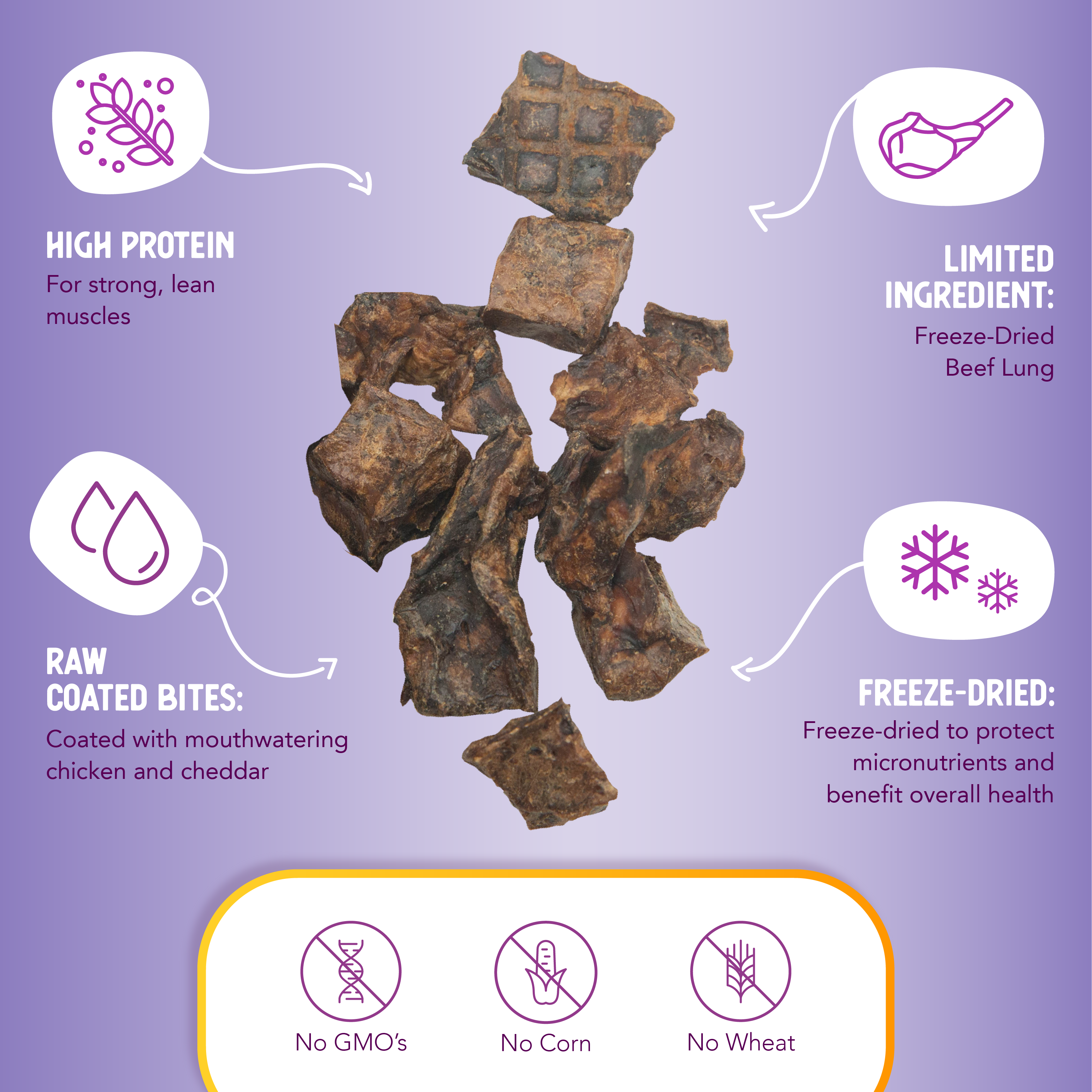 Health Extension Pet Care - Freeze Dried Chicken & Cheddar Bully Puffs: 5-ounces