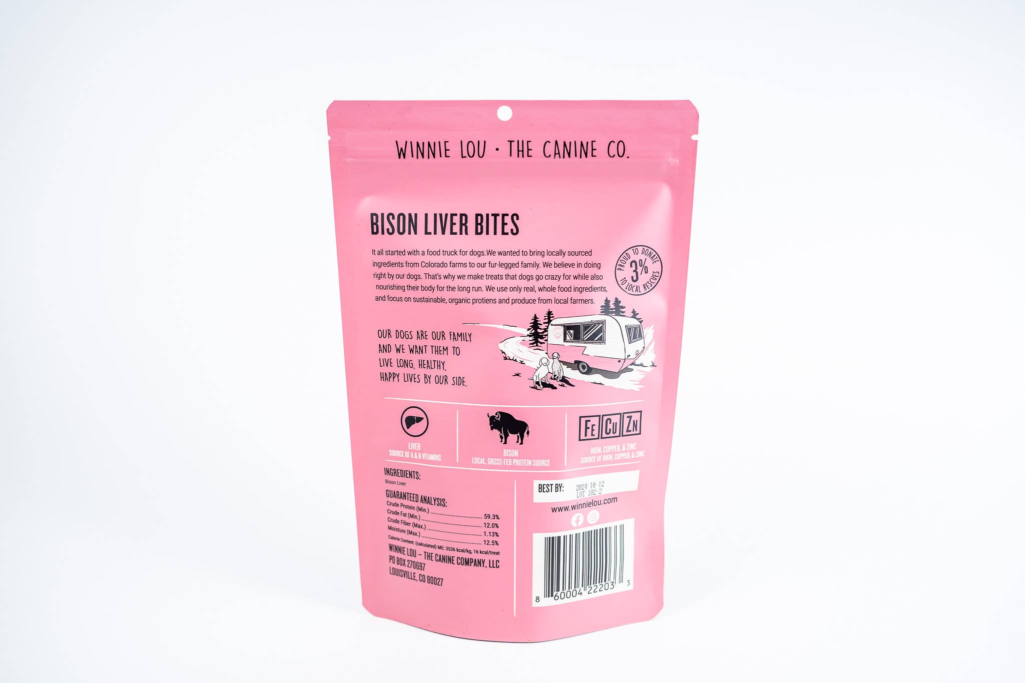 Winnie Lou - The Canine Co. - Bison Liver Bites