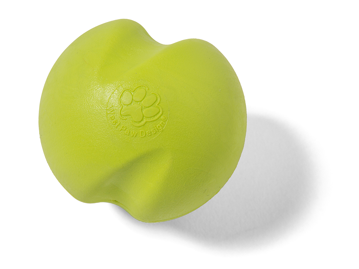 West Paw - Jive® Dog Toy Ball for Chew, and Fetch: XS orange