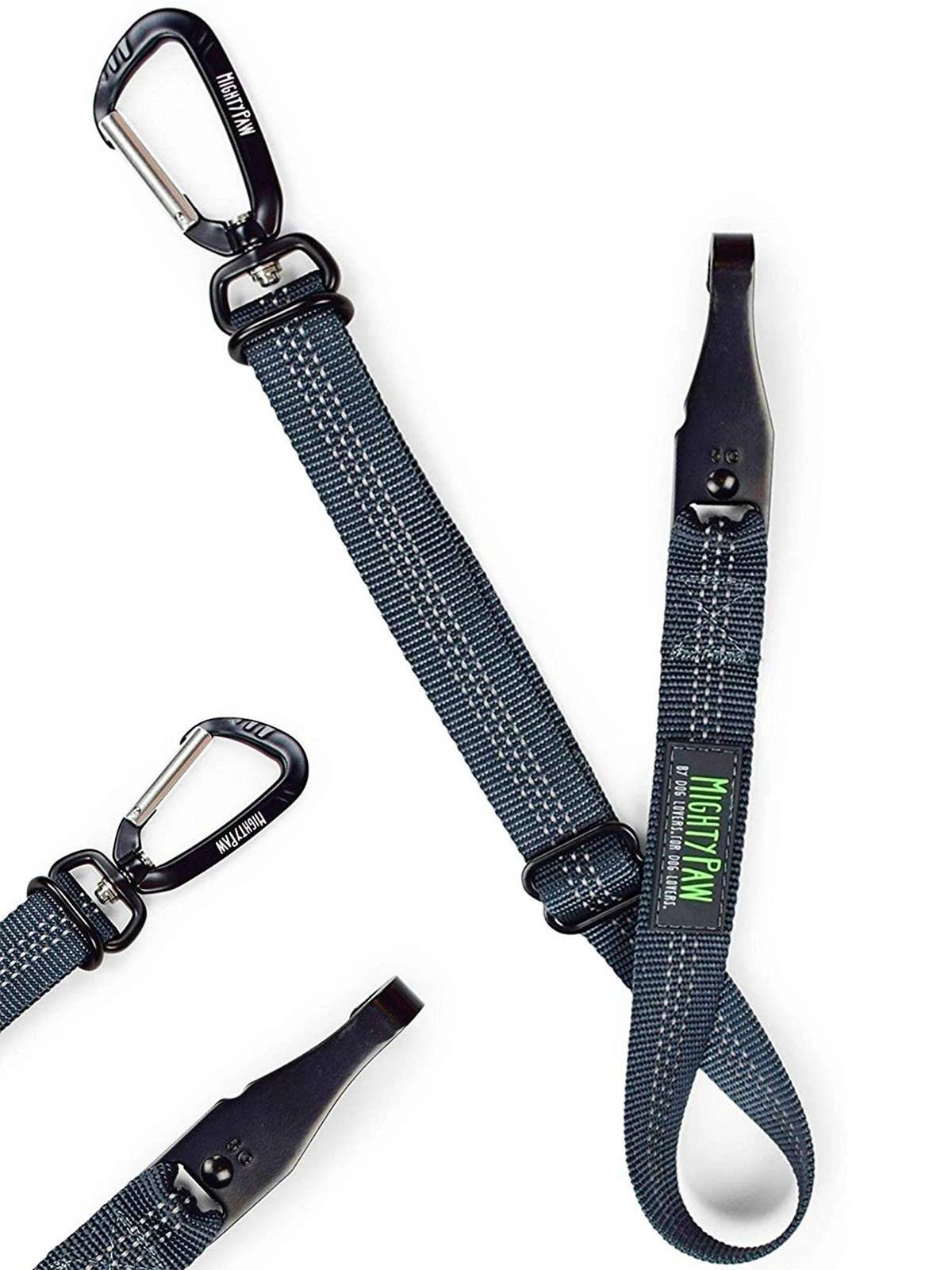 Mighty Paw - Dog Car Safety Belt: Grey