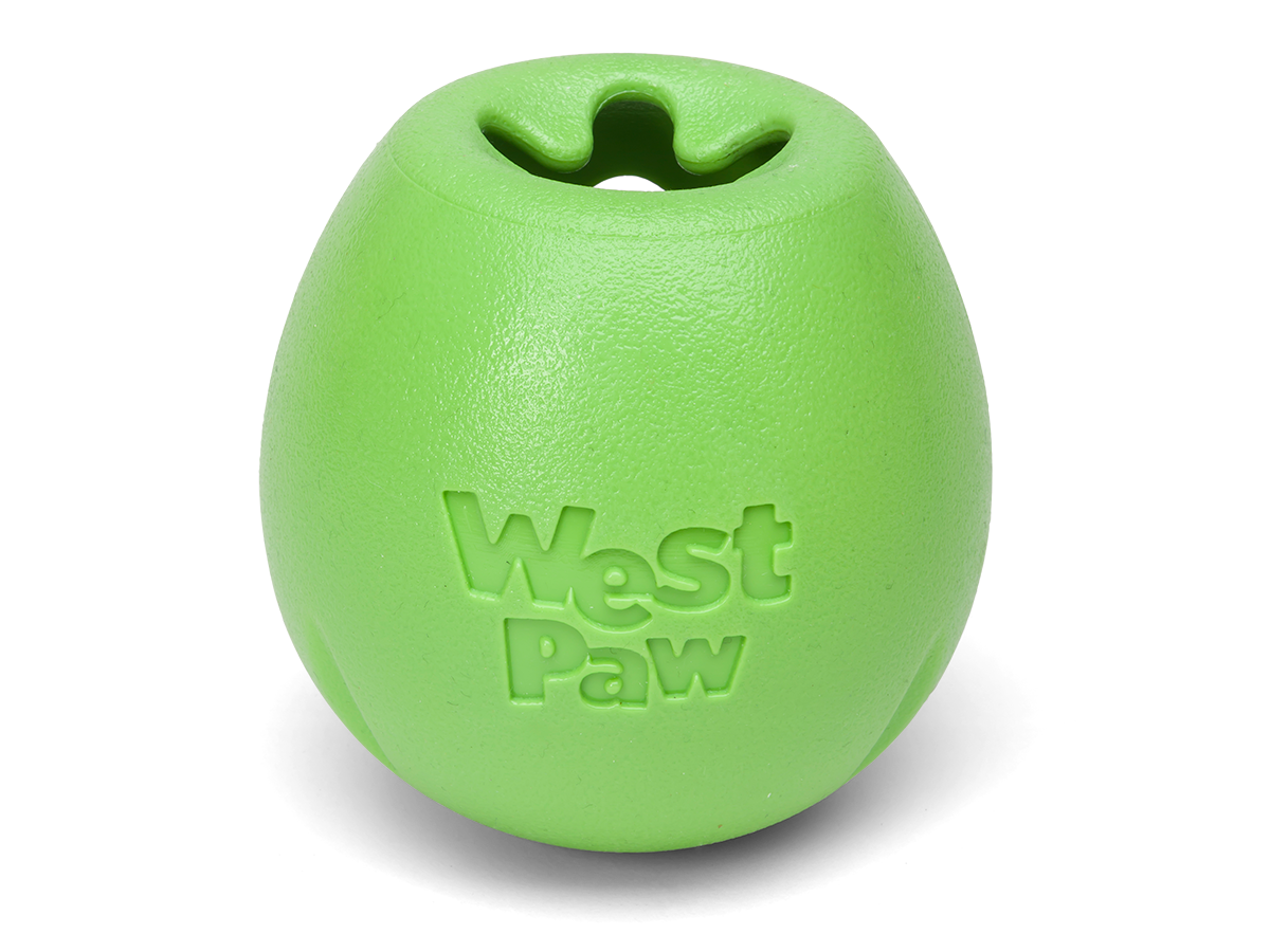 West Paw - Rumbl® Puzzle Treat-Dispensing Enrichment Dog Toy: S / Melon