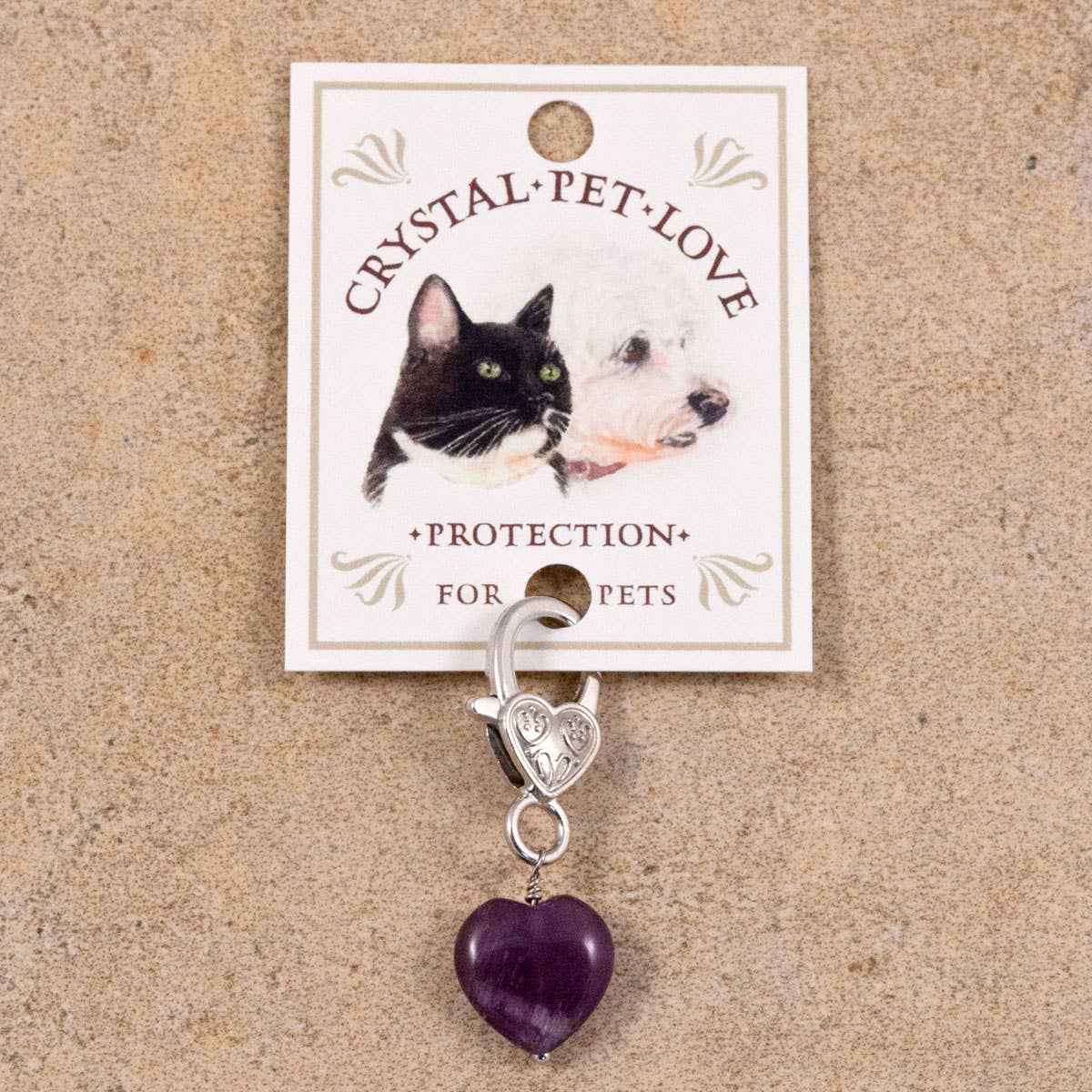 Protection Amethyst Healing Pet Pendant