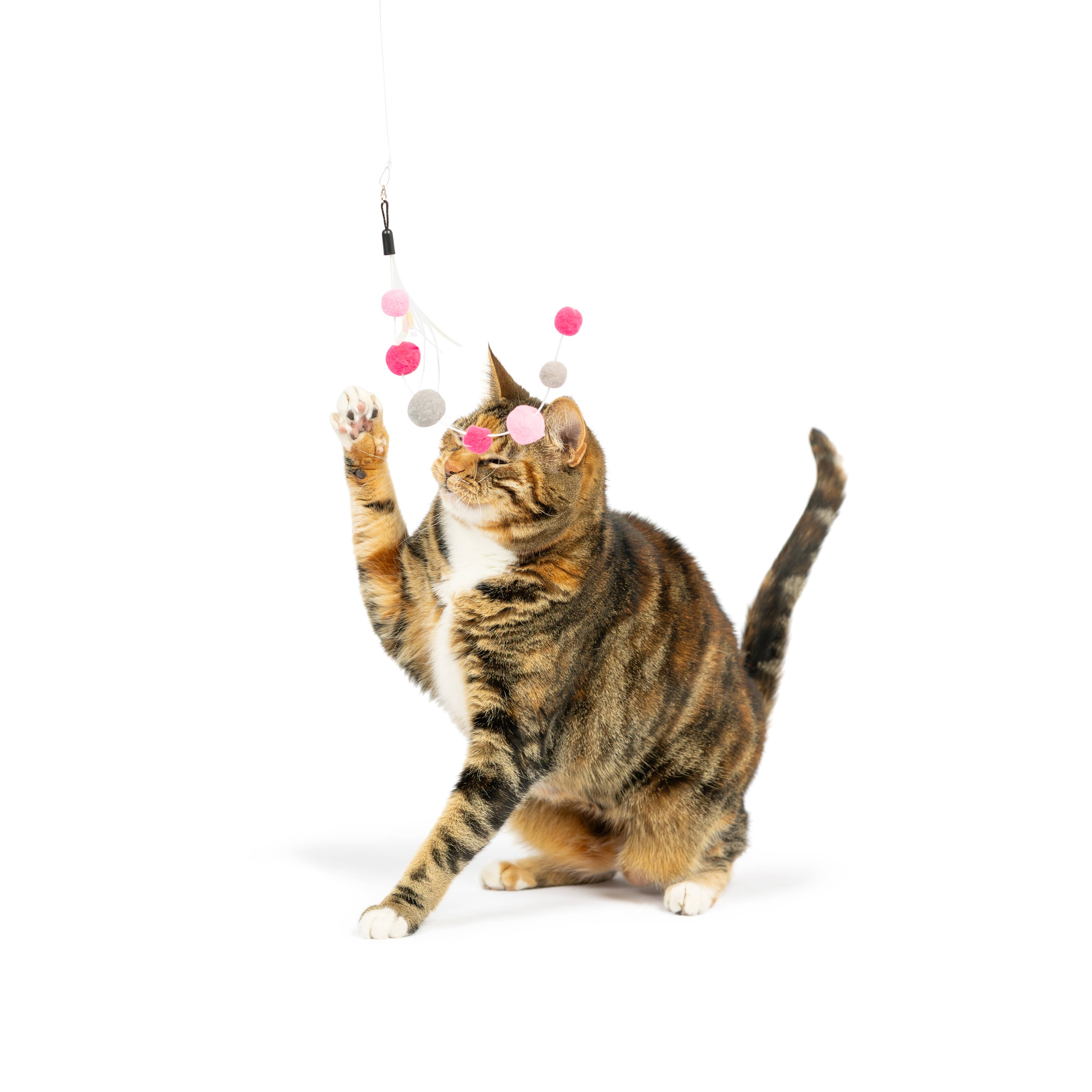 Huxley & Kent - Pink Mouse Tails Teasers 3pk Cat Wand Refill: One Size