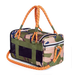 ROVERLUND - OUT-OF-OFFICE PET CARRIER PRO EDITION: BLACK CAMO / BLACK / LARGE - UP TO 25LBS