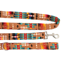 The Oxford Dog - Southwest Desert Dog Collar handmade by The Oxford Dog: Black Plastic / XLARGE