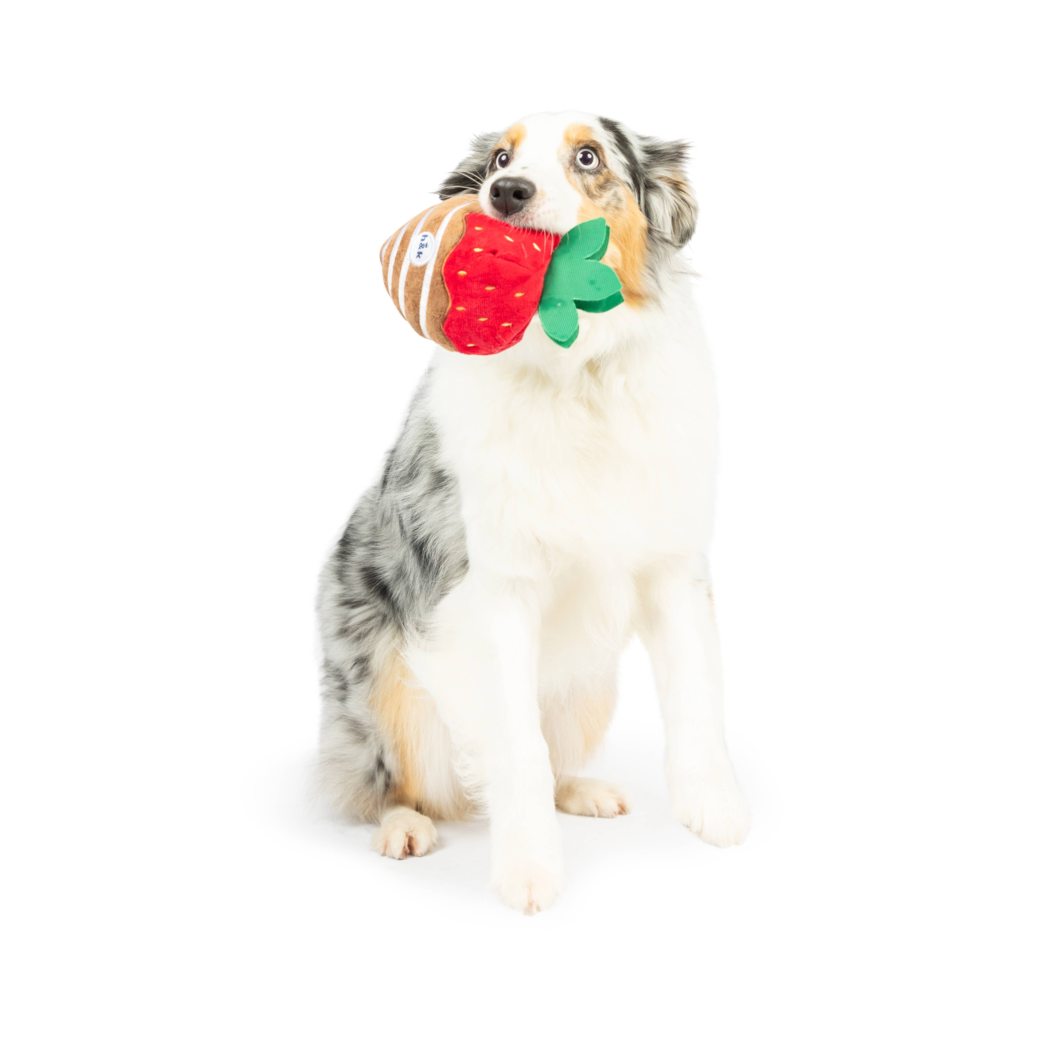 Huxley & Kent - Chocolate Strawberry Dog Toy: Small