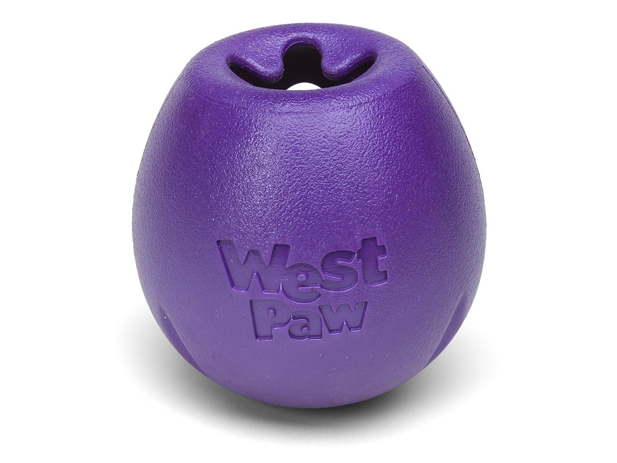 West Paw - Rumbl® Puzzle Treat-Dispensing Enrichment Dog Toy: L / Eggplant
