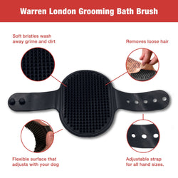 Grooming Bath Brush: Black