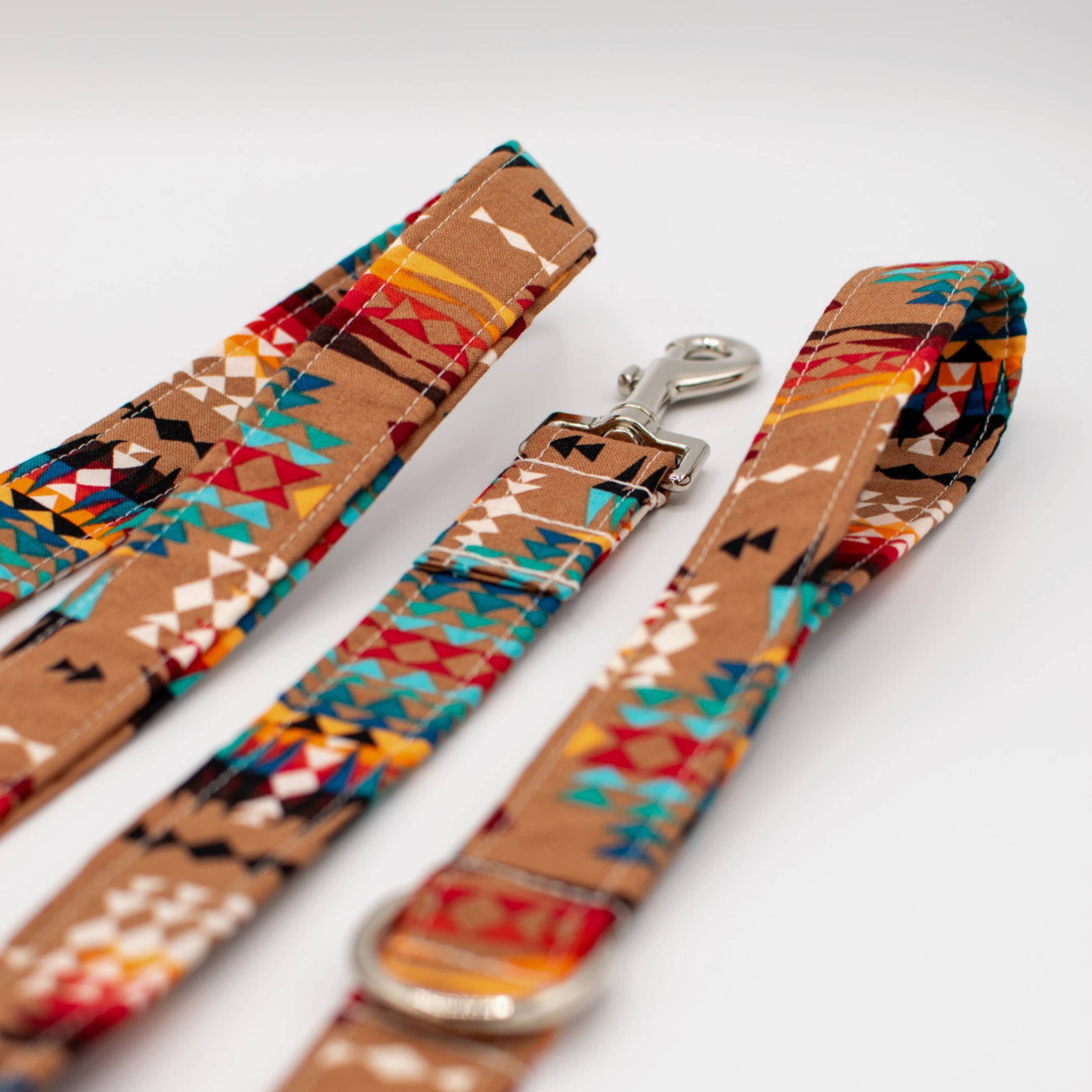 The Oxford Dog - Southwest Desert Dog Collar handmade by The Oxford Dog: Black Plastic / LARGE