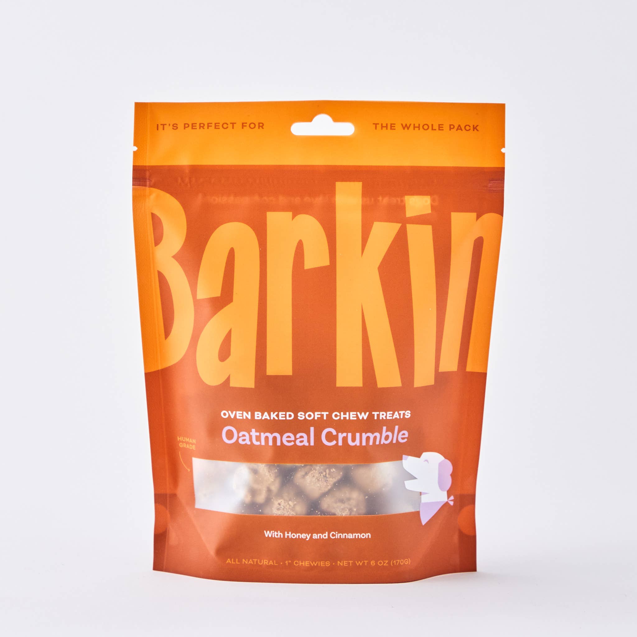 BARKIN - OATMEAL CRUMBLE SOFT & CHEWY DOG TREAT