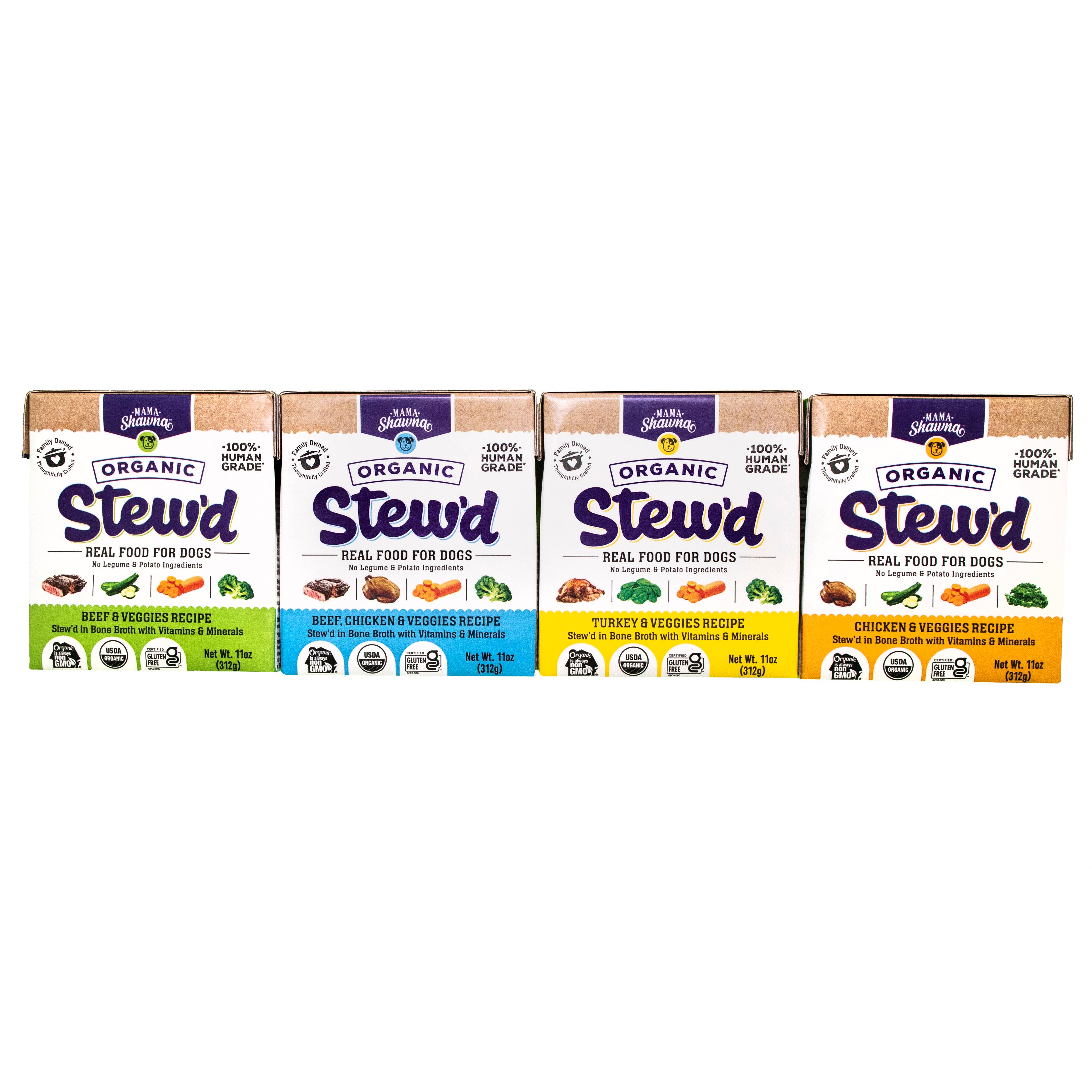 Mama Shawna - Stew'd Organic Dog Beef & Veggies Recipe: Purple