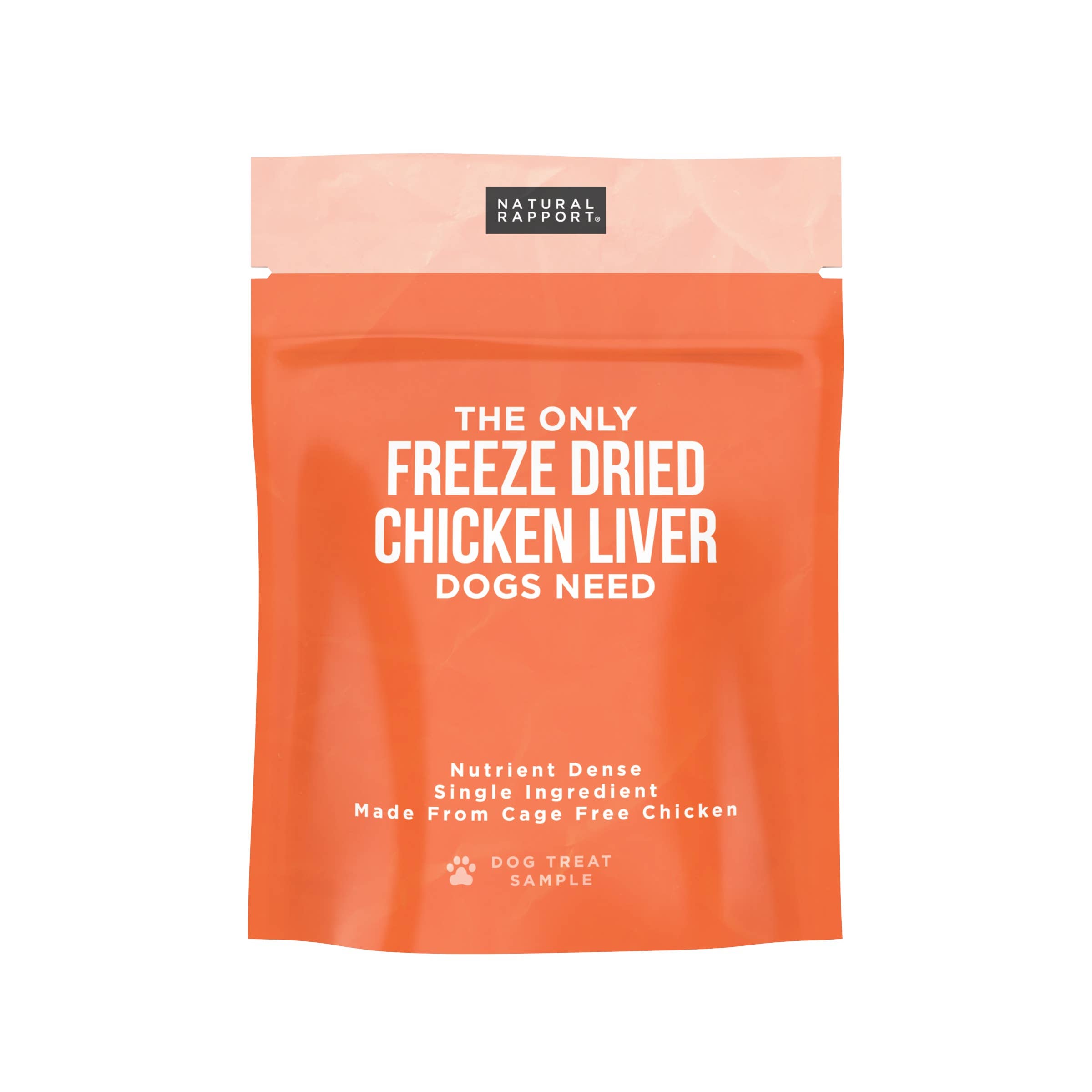 Natural Rapport - The Only Freeze Dried Chicken Liver Dogs Need: 8 oz bag