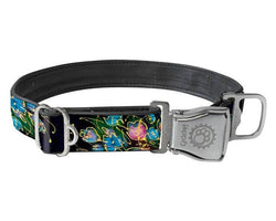 Cycle Dog - Forget Me Not Dog Collar: Latch-Lock Metal Buckle / Large 17-27” (43-69 cm)