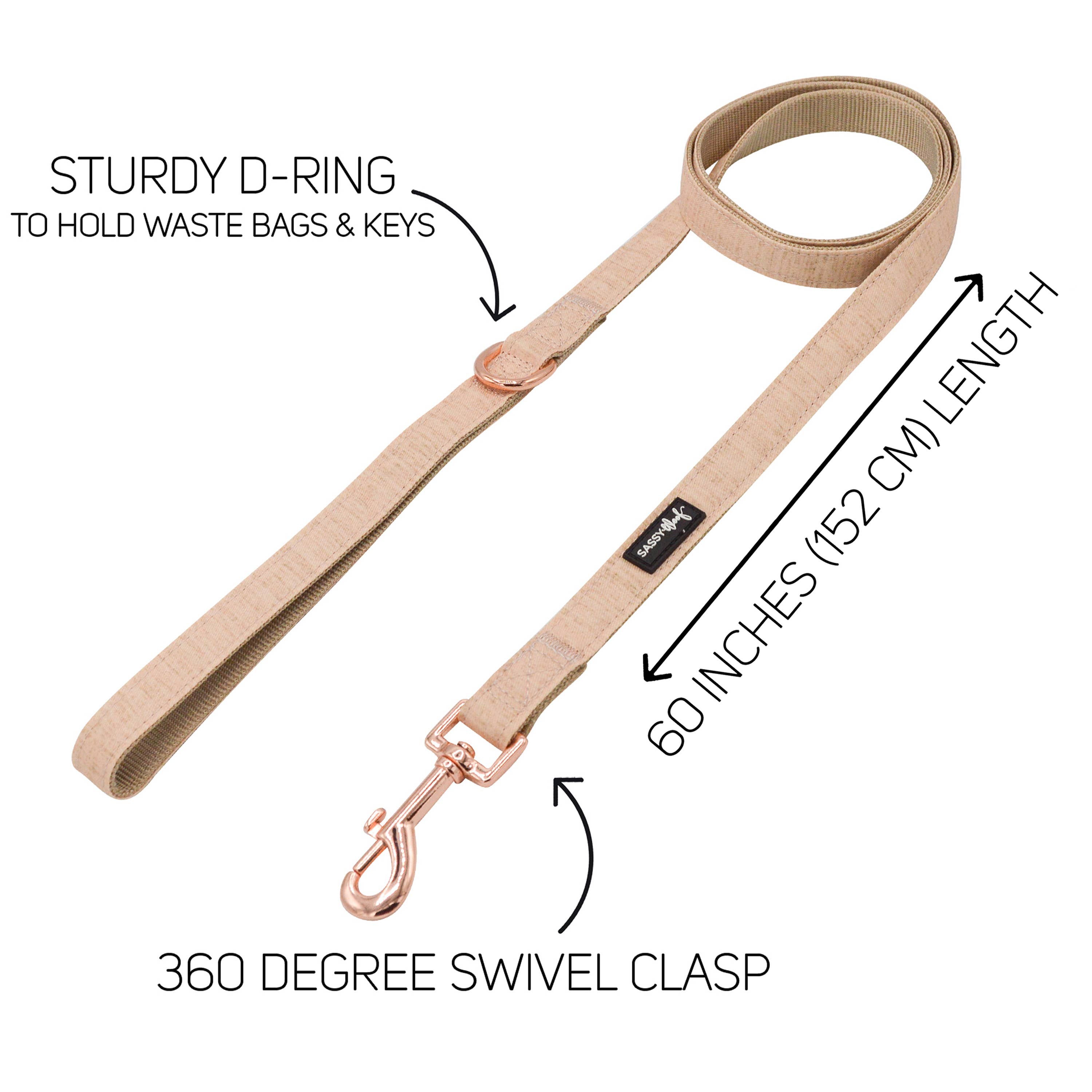 SASSY WOOF - Dog Leash - Pinot