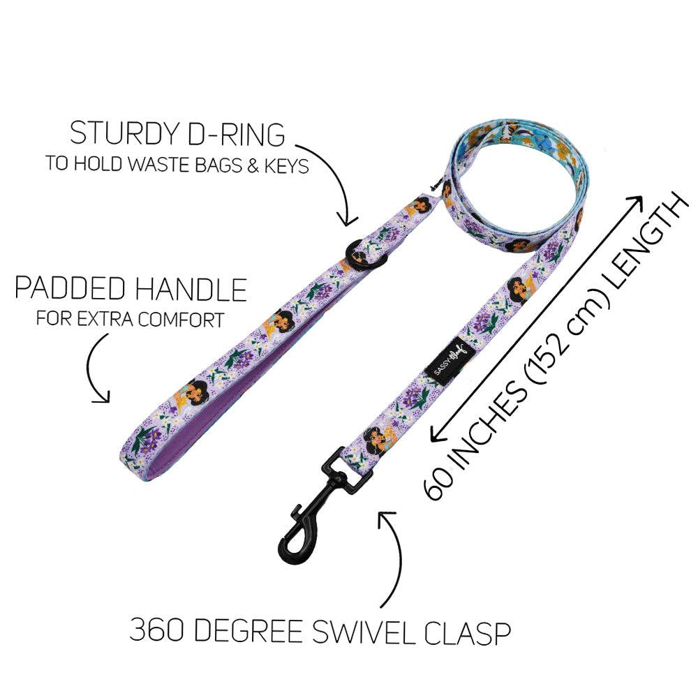 SASSY WOOF - Dog Leash - Disney's Jasmine