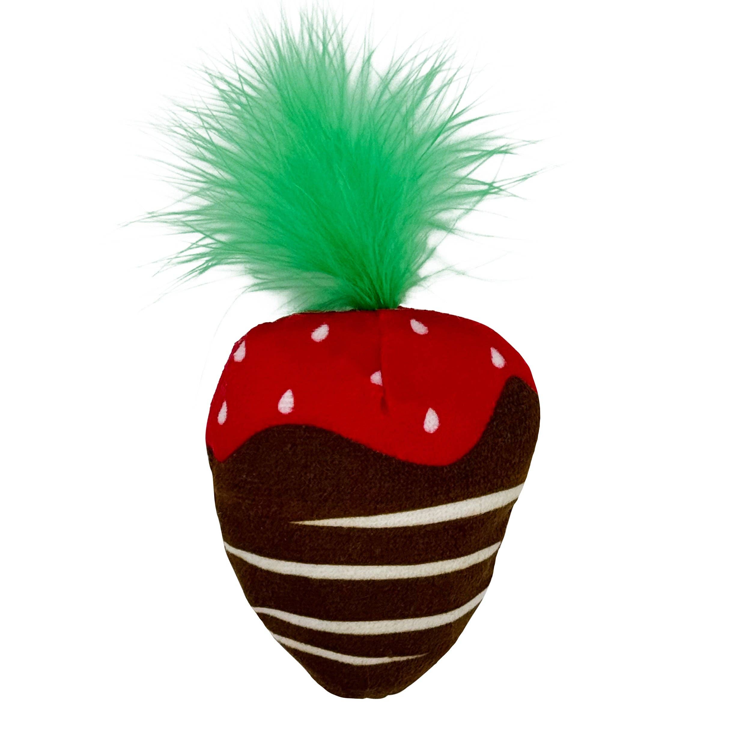 Huxley & Kent - Chocolate Strawberry Cat Toy: One Size