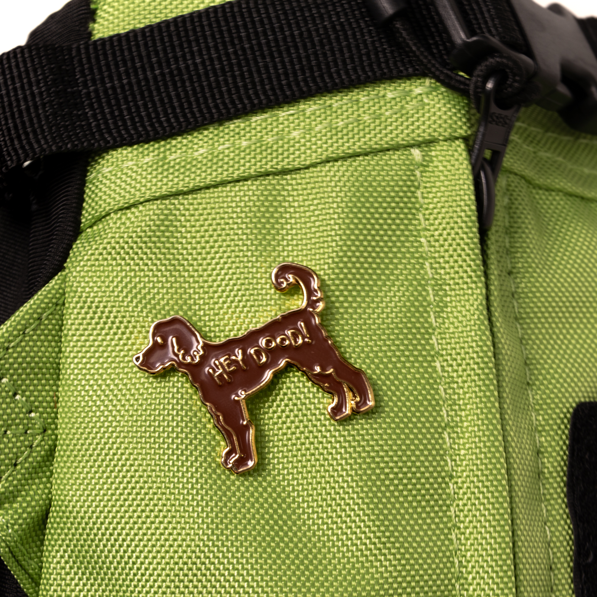 K9 Sport Sack - Hey Dood! Doodle Enamel Pin: Golden