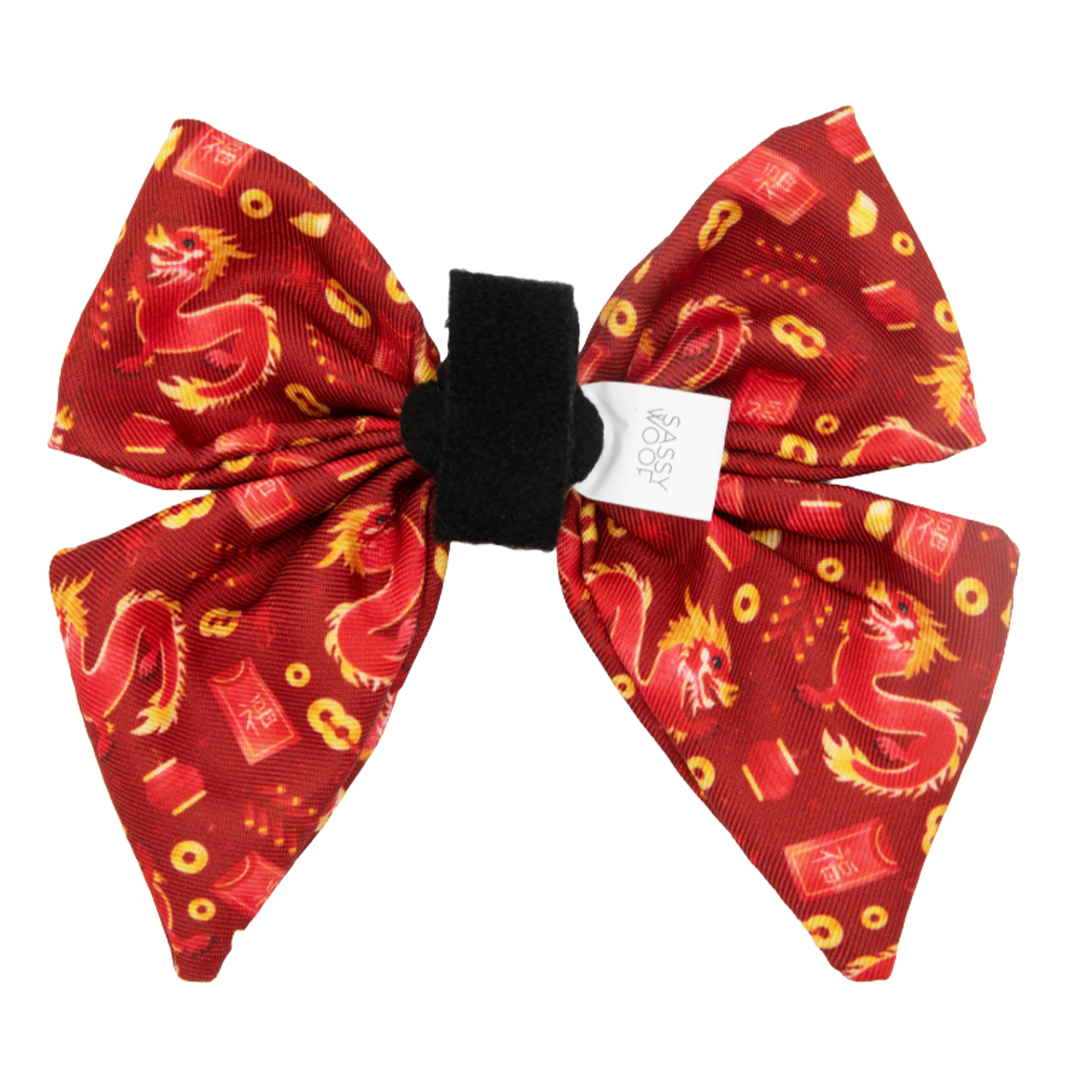 SASSY WOOF - Dog Sailor Bow - Lucky Dragon