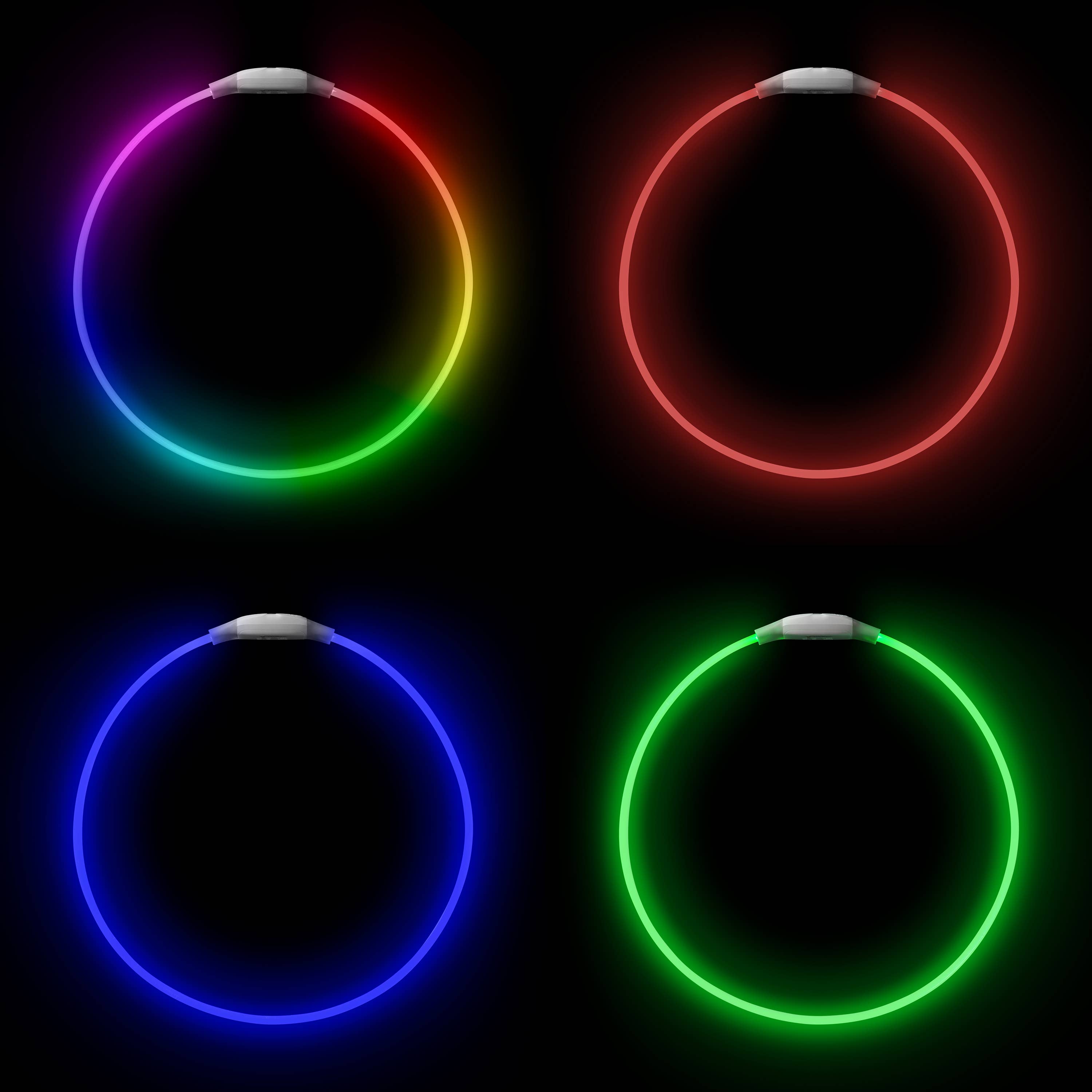 Pet Palette Distribution - Nite Ize NiteHowl Max Rechargeable LED Safety Necklace Disco