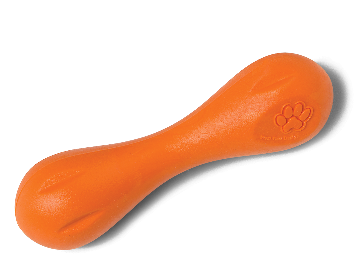 West Paw Hurley® Dog Toy for Chew, and Fetch: XS Orange