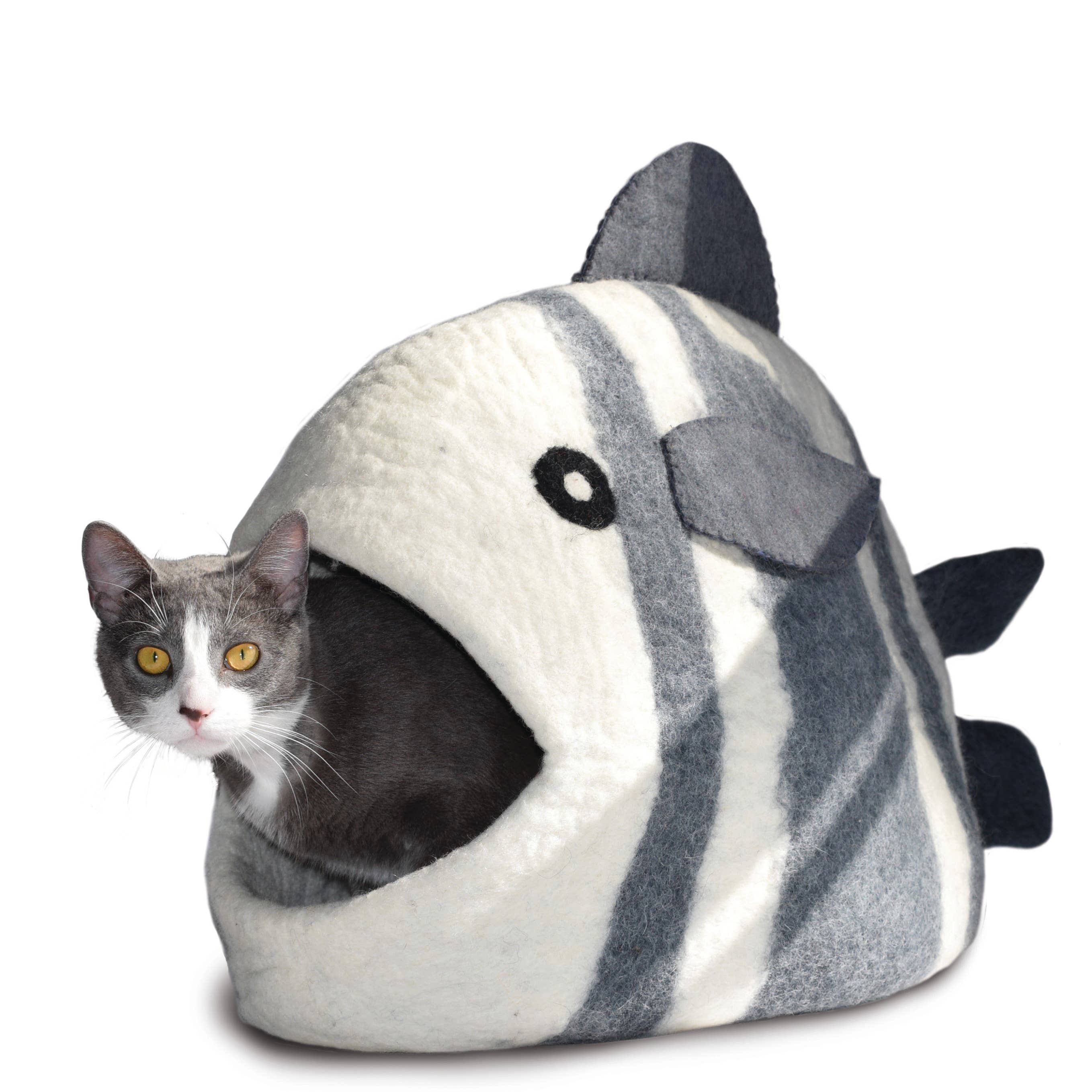 Fish Wool Pet Cave: Turquoise