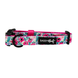 SASSY WOOF - Dog Collar - Floral Frenzy: XSmall