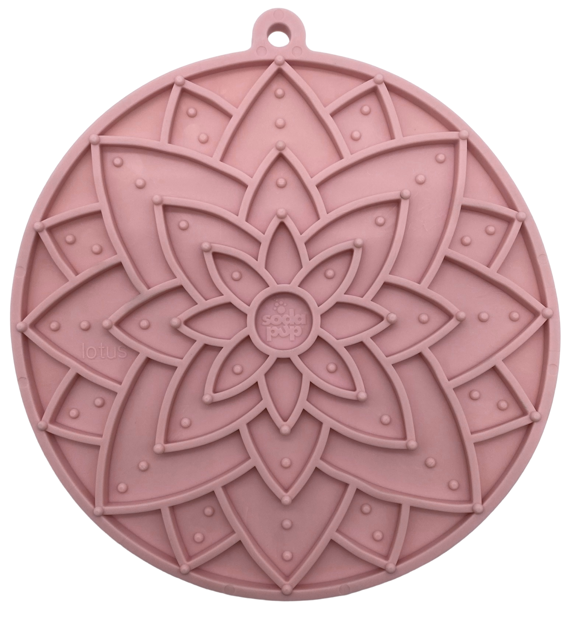 SodaPup Dog Toys - Lotus eMat Enrichment Lick Mat With Suction Cups: Light Purple