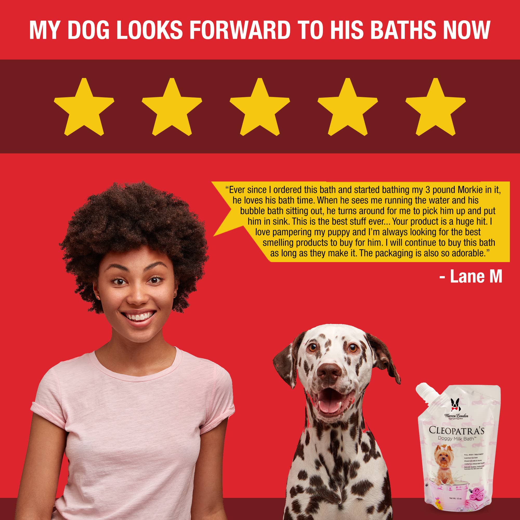 Cleopatra's Doggy Milk Bath - Two Sizes: 12 oz