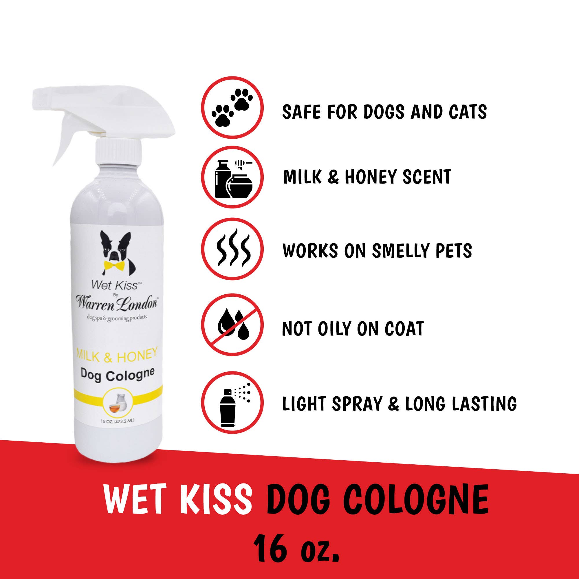 Warren London Dog Products - Wet Kiss Dog Cologne - 16 oz: Papaya & Guava