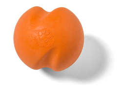 West Paw Jive® Dog Toy Ball for Chew, and Fetch: Large Orange